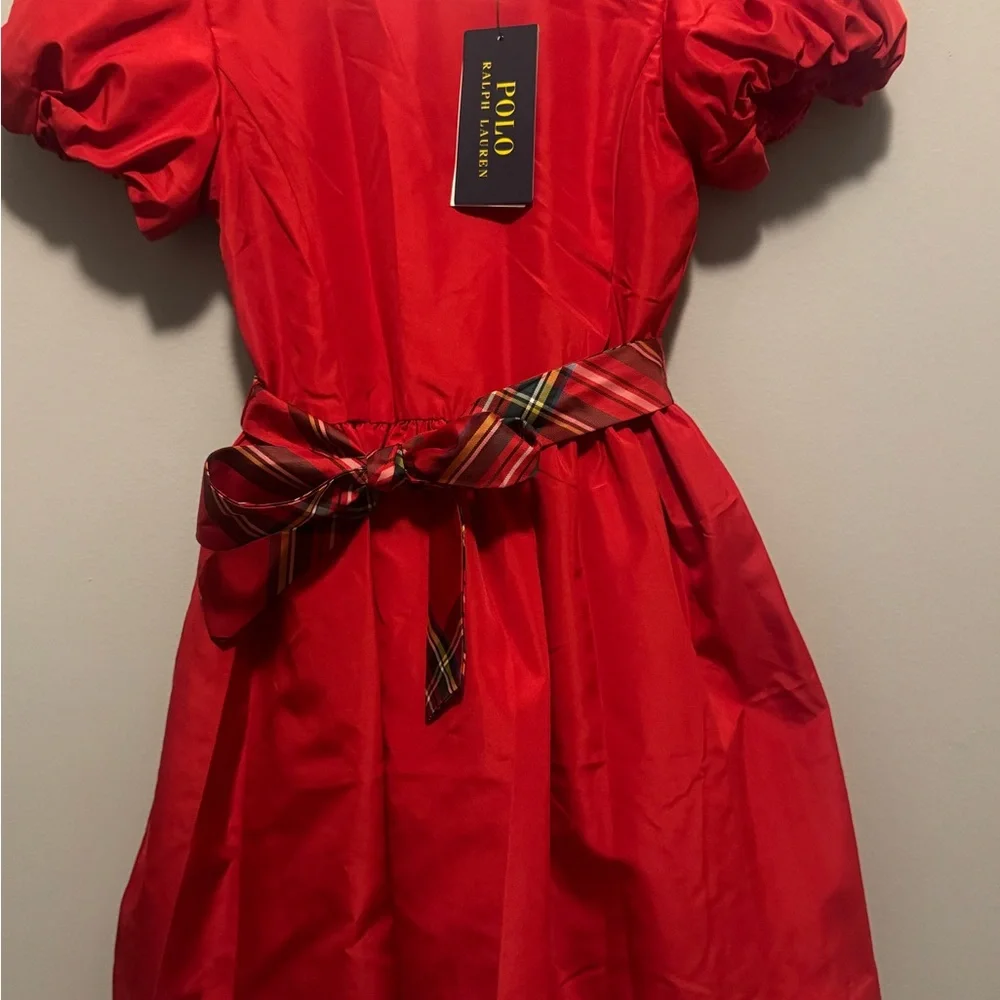 Polo by Ralph Lauren Red Kids Formal Dress Never Worn - Picture 2 of 2